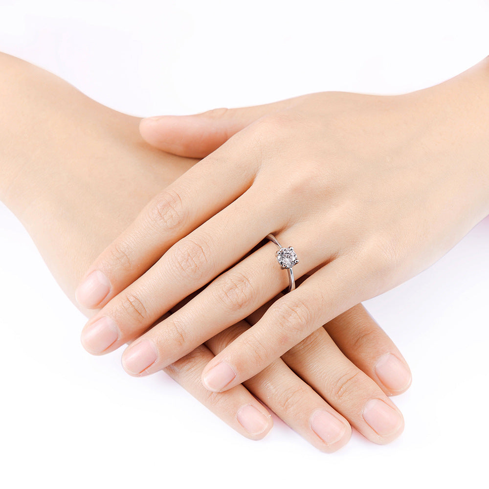 Anillos de boda personalizados de circonita para parejas