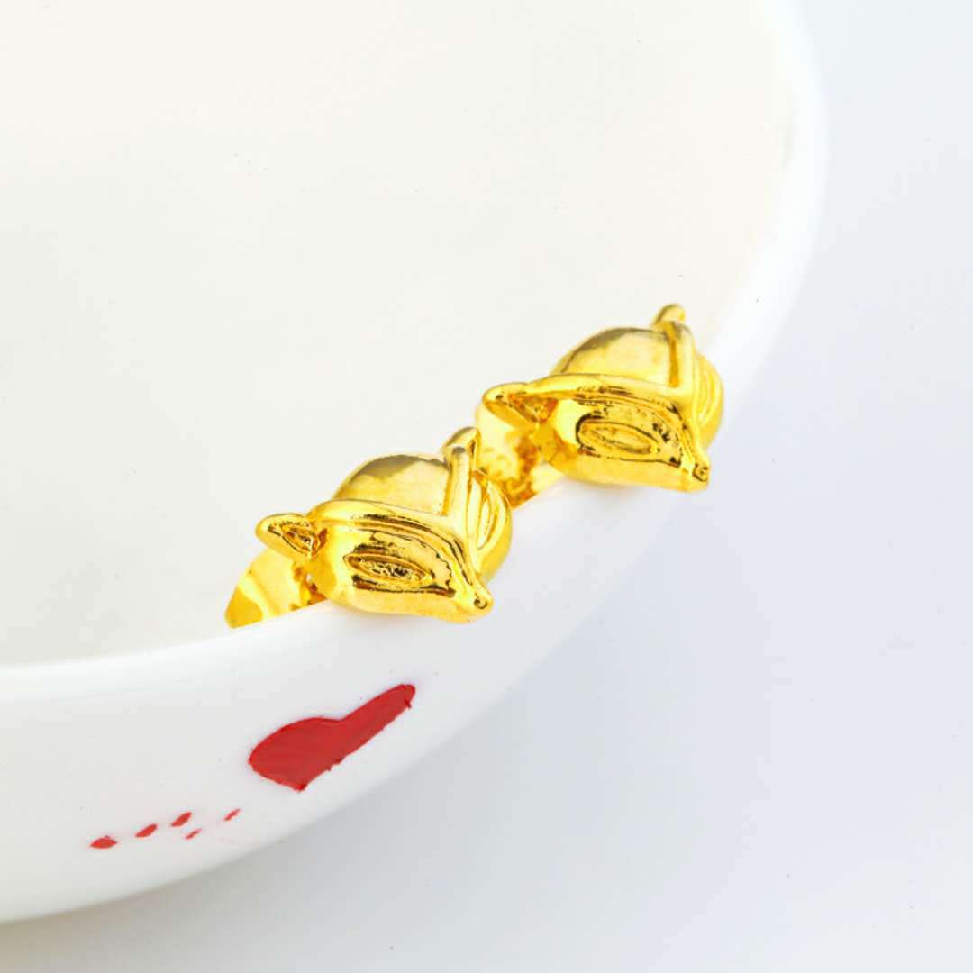 24K vergoldete Ohrringe Euro Gold Schmuck Neue beliebte Ohrringe