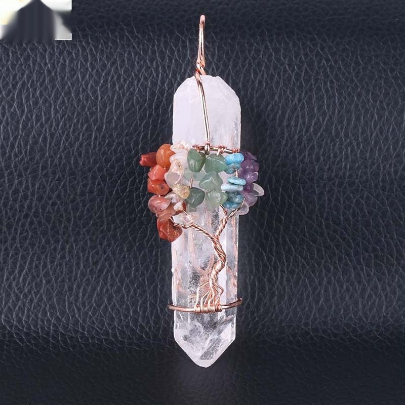 Origin White Crystal Pendant Crystal Rough Stone Pendant