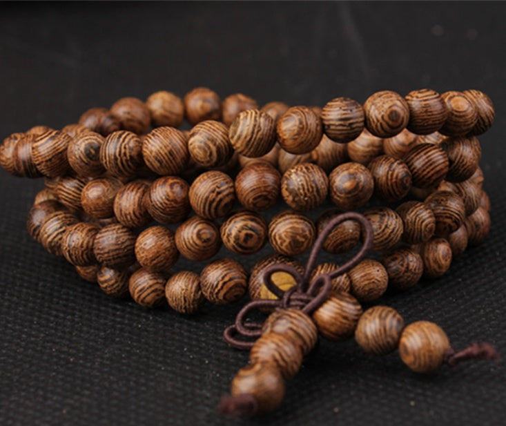 Pulsera de madera Shun Wenji, pulsera de madera de frijol Cliff, pulsera de pareja, joyería para hombres y mujeres, pulseras de 108 cuentas