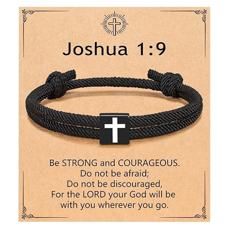 Simple Fashion Cross Milan Rope Braided Bracelet