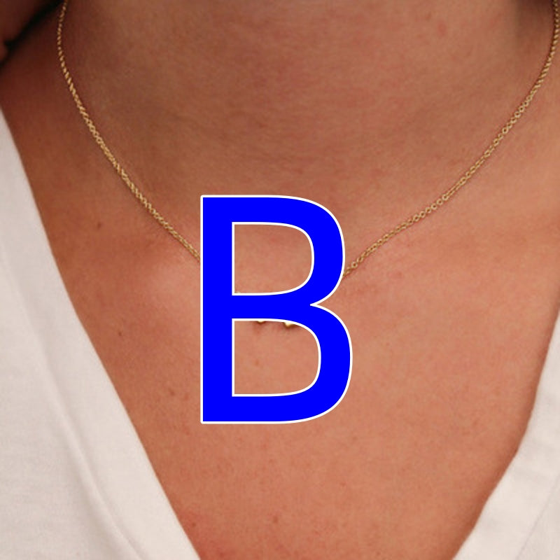 Fashion Exquisite Initial Gold And Silver Clavicle Chain