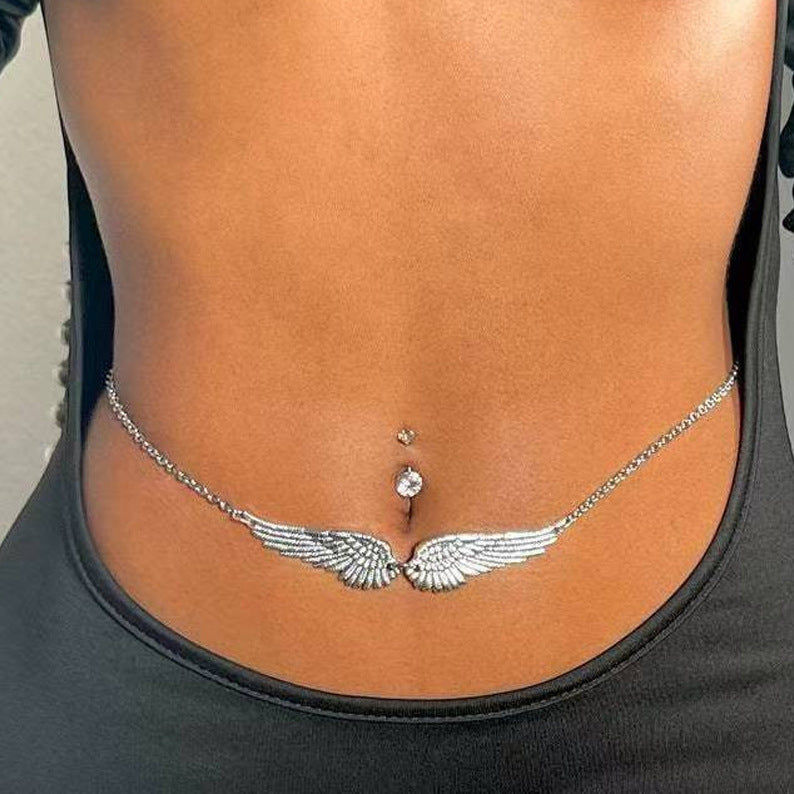 Sexy Doble Alas Ángel Cadena de Cintura Accesorios