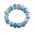 Ölgemälde-Stil Damenarmband Neu Blau Violett Blühend