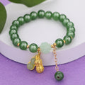 Pulsera de accesorios estilo chino de aventurina de estilo étnico