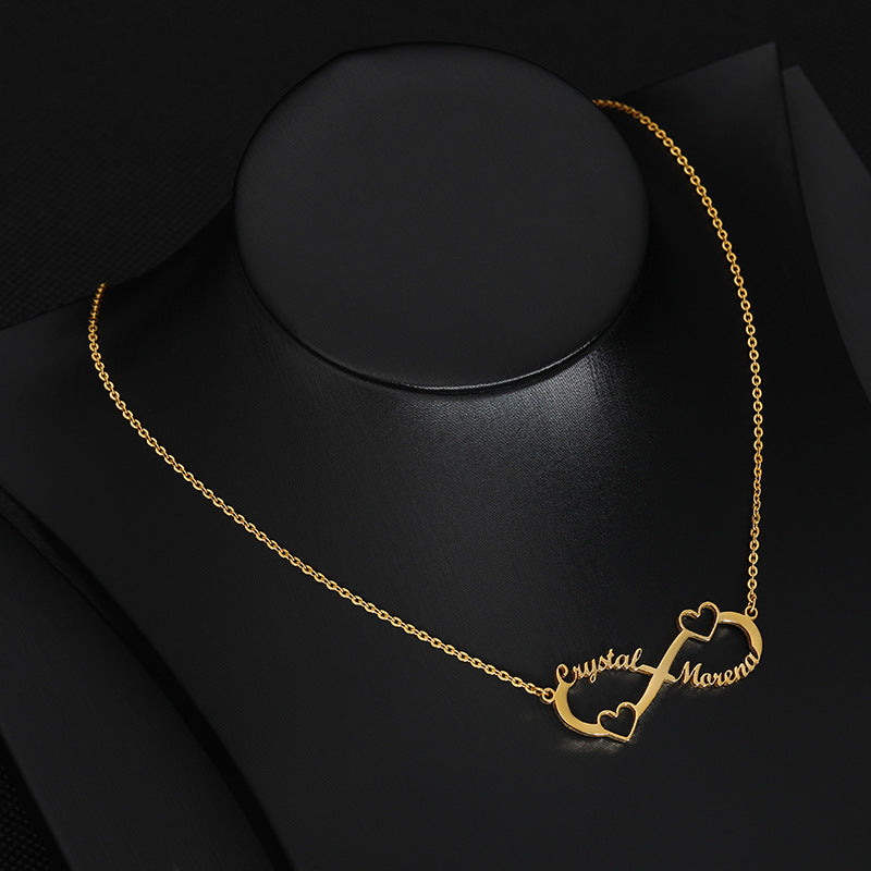 8 word pendant clavicle chain