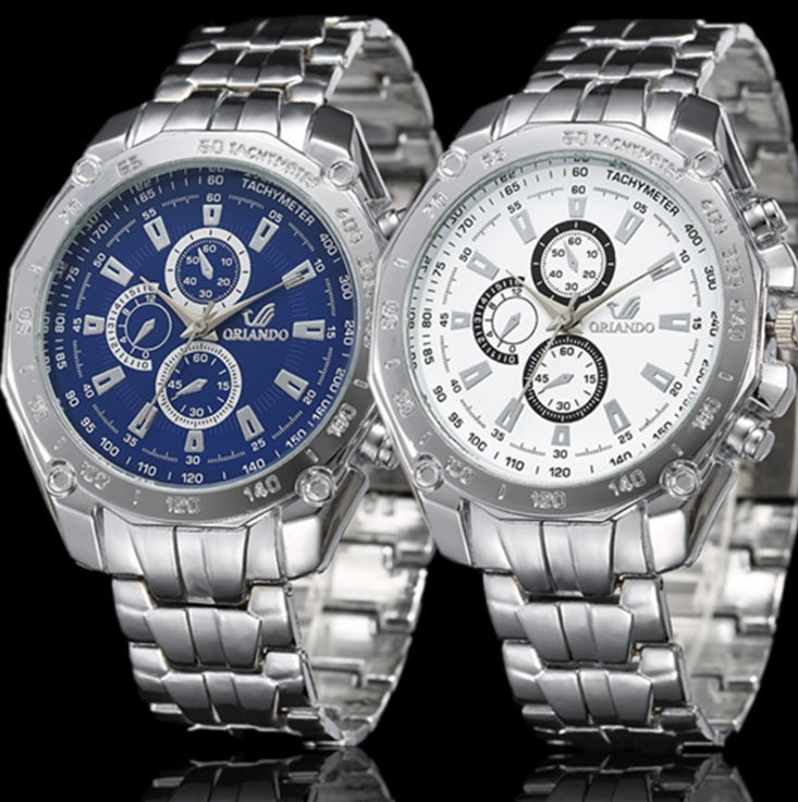 Mode Silber Edelstahl Herrenuhren Top Marke Luxusuhr Männer Sportuhr Herren Casual Armbanduhr Relogio Masculino