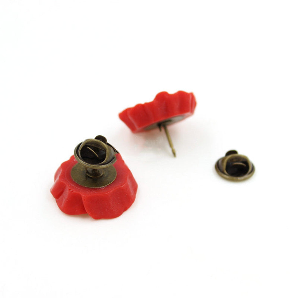 Mohnblumen-Brosche aus Harz, Antikriegs-Gedenkschmuck