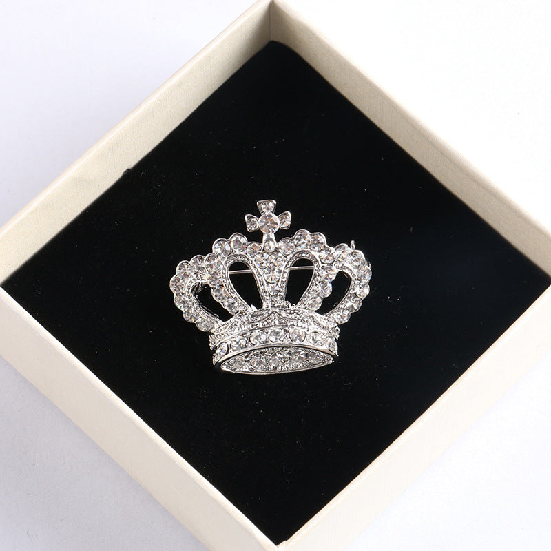 Broche Corona de Diamantes