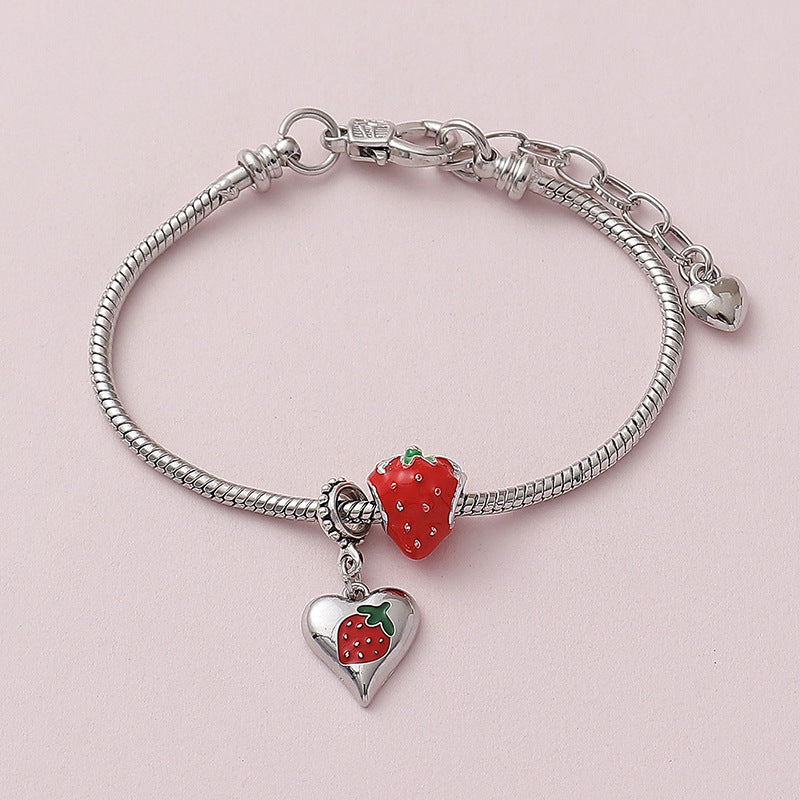 Sweet Cute Love Fruit Strawberry Bracelet