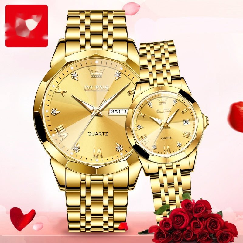 Quarzuhr Valentinstagsgeschenk Pärchenuhr Herren