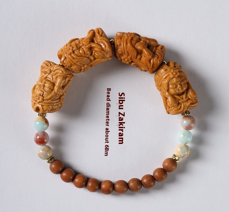 Cartoon Cute Four No Buddha Single Loop Bracelet