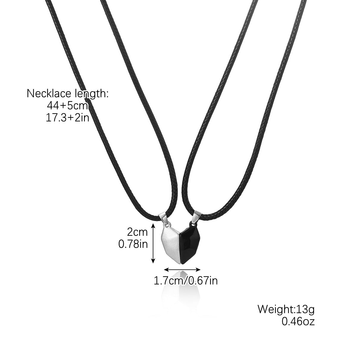 Creative All-match Heart-shaped Magnetic Beaded Couple Bracelet