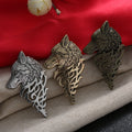 1 Pc Charming Vintage Men Punk Wolf Badge Brooch Lapel Pin Shirt Suit Collar Jewelry Gift For Men Summer Wear Nice Gift