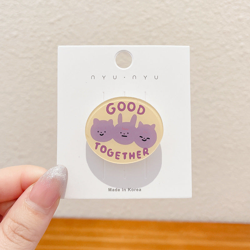Women's Fashionable Simple And Cute Cartoon Brooch
