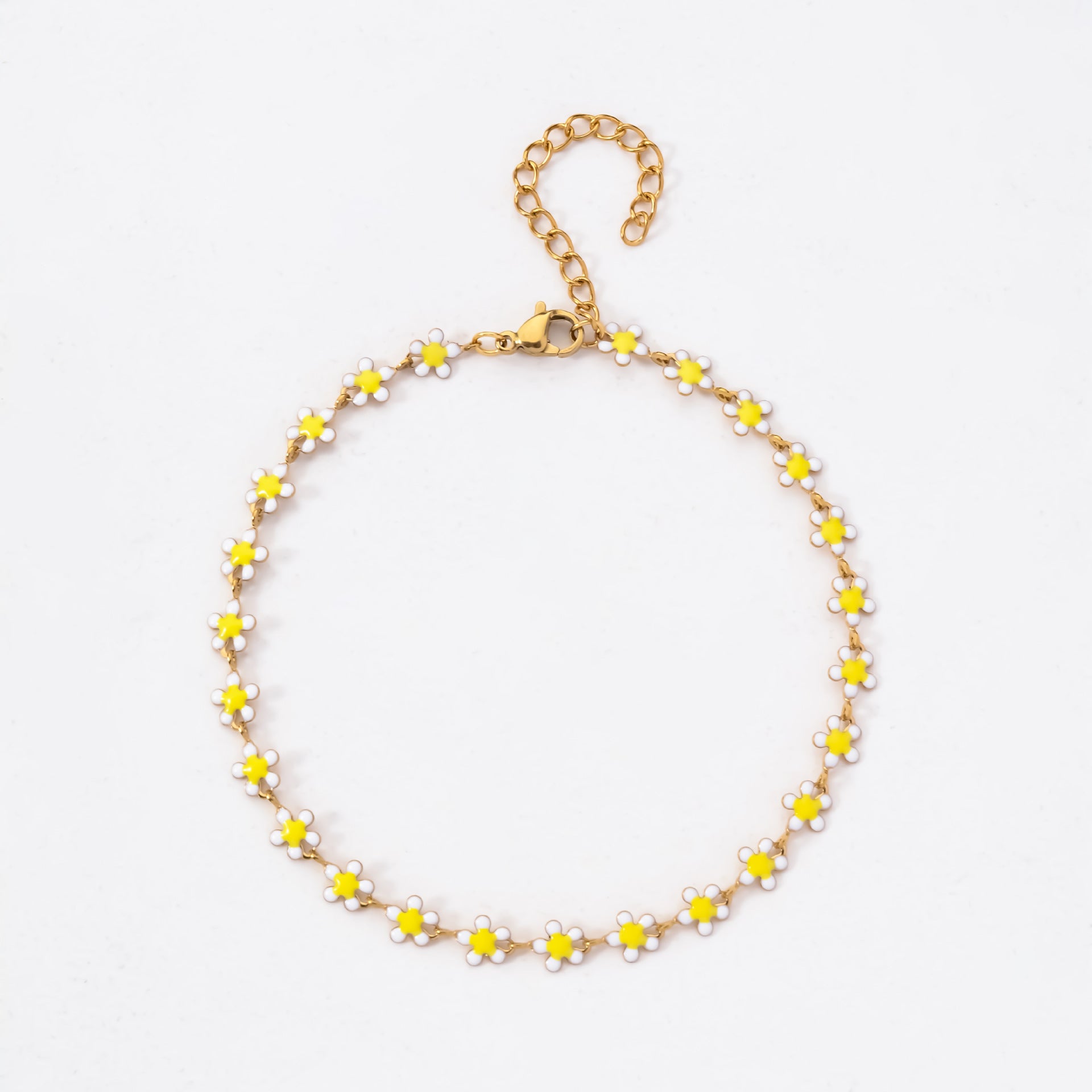 Stainless Steel Colorized Butterfly Five-pointed Star Flower Bracelet