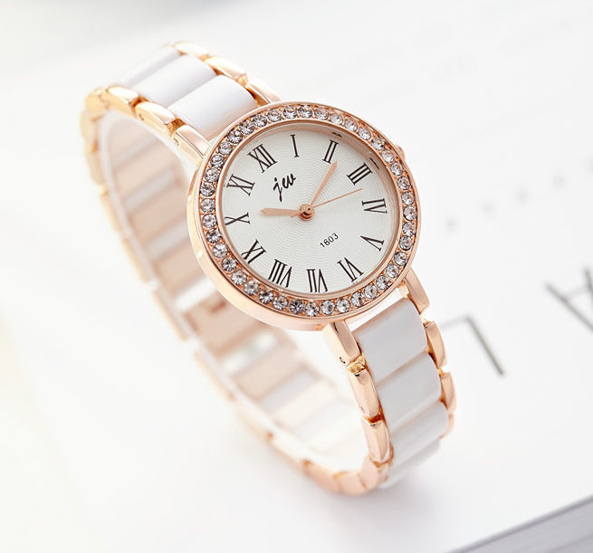 Reloj informal sencillo impermeable de moda para mujer