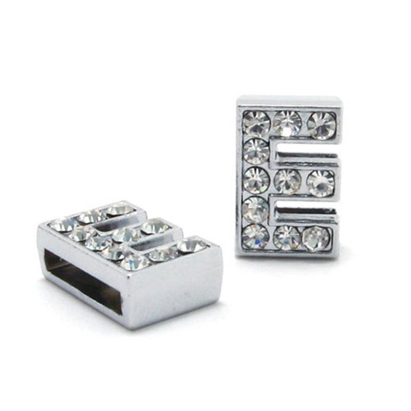 DIY Letter Bracelet 10mm Rhinestone Letter Beads