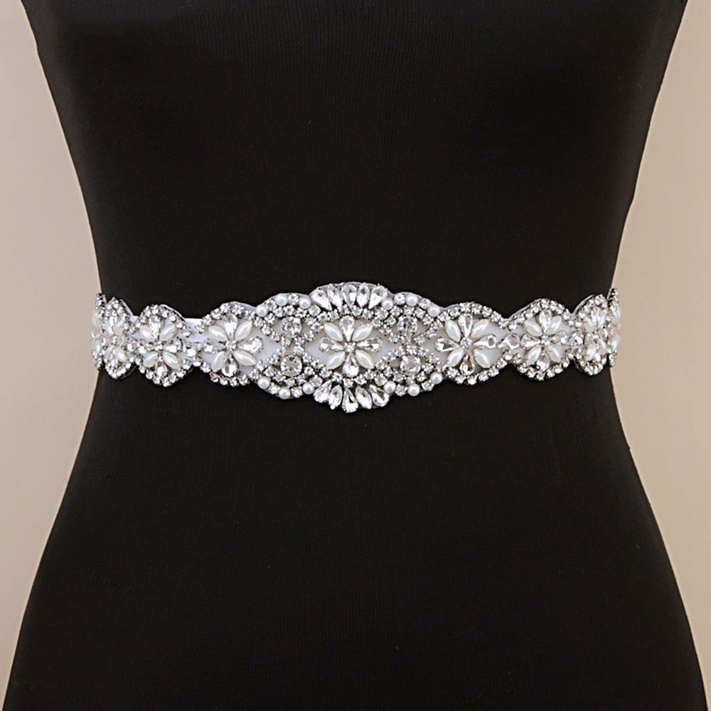 Braut-Hochzeitsgürtel mit Strass-Dekoration