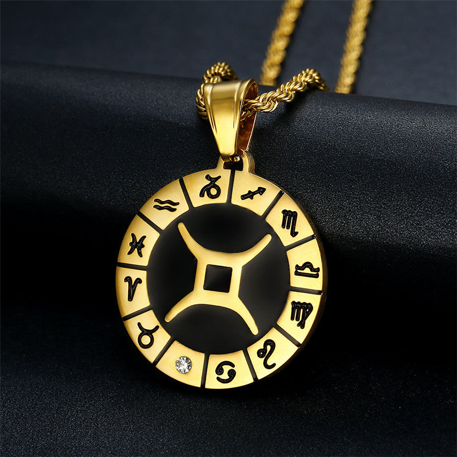 Titan-Gold-Anhänger Sternbild