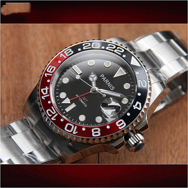 Hora superimpermeable GMT para hombre
