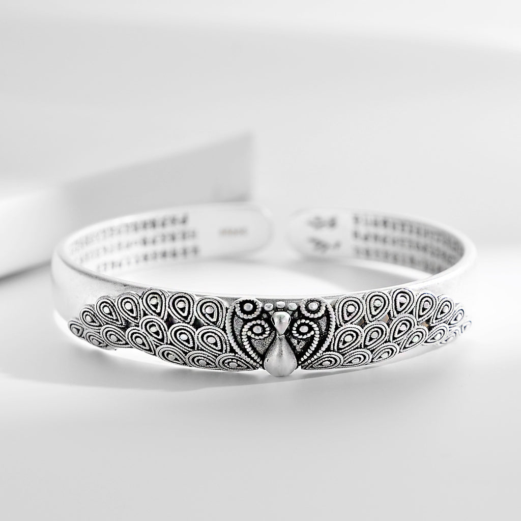 Pulsera de plata bañada en cobre antiguo