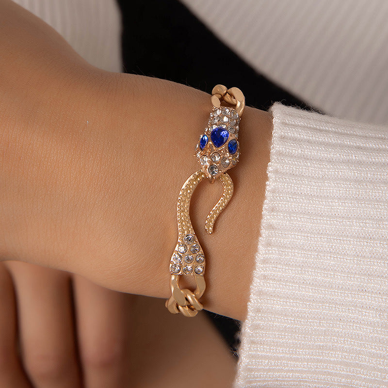 Cooler Stil Mode Persönlichkeit Schlangenkopf Armband