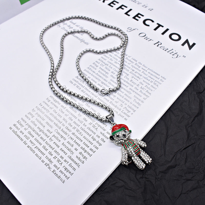 Trendy Bear Versatile Necklace  Niche Jewelry Gift