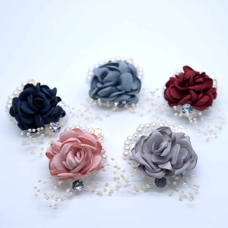 Handgelenkblume Braut Brautjungfer Schwesterngruppe Handgelenkblume Korsage Handgeschenk Kinder Tanz Hand