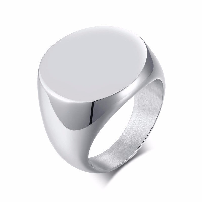 Runder Ring Gold Herren Modetrend
