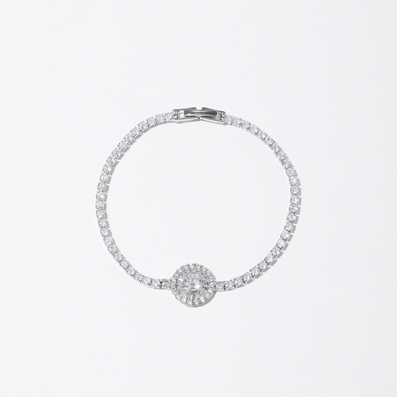 Color-preserving Light Luxury Full Zircon Exquisite Bracelet