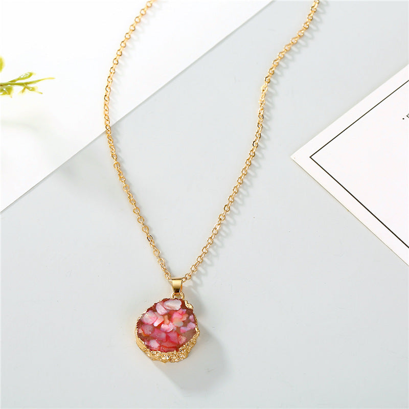 Sunflower resin necklace