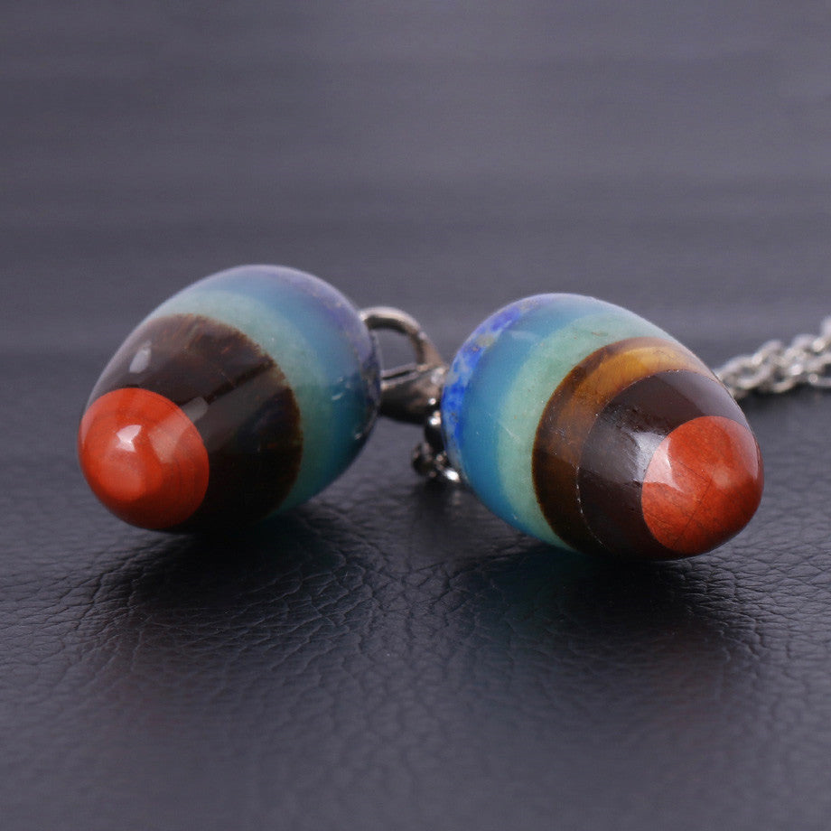 Lapislazuli Sieben-Chakra-Pendel