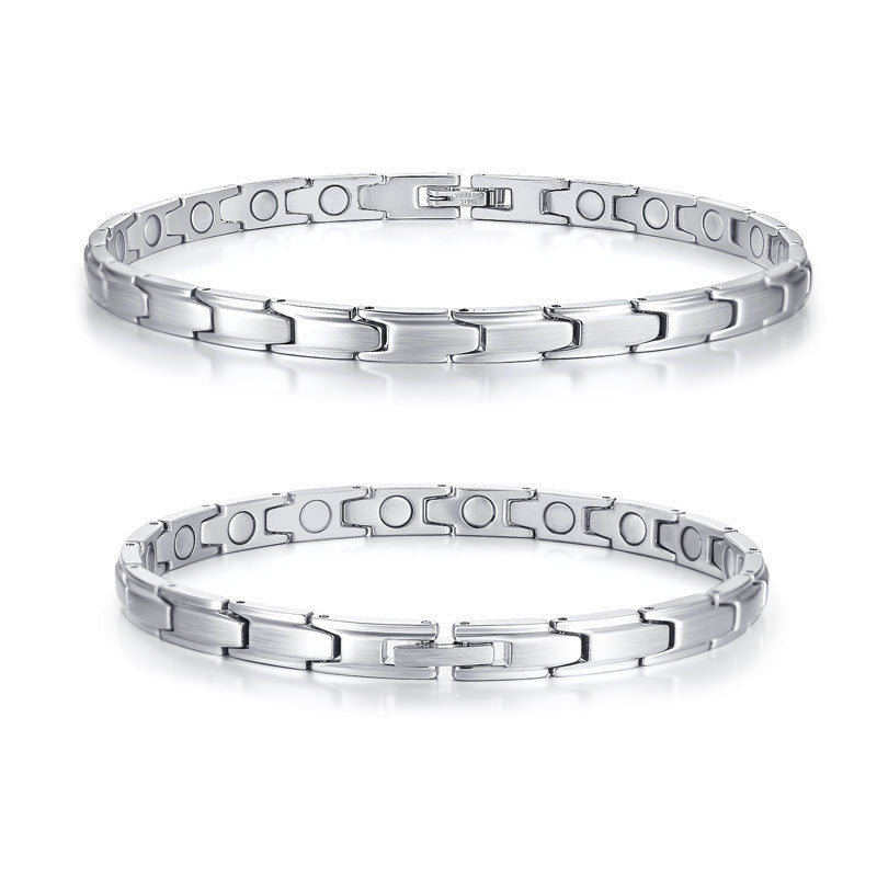 Damen-Magnetarmband/-fußkette aus Titanstahl