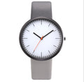Frauen Uhr Grau Kontrast Leder Quarzuhr Frauen Uhren Liebhaber Unisex Casual Damen Armbanduhr Uhr Relogio Feminino