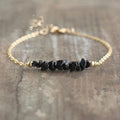Heilender Kristall Roher Schwarzer Turmalin Armband