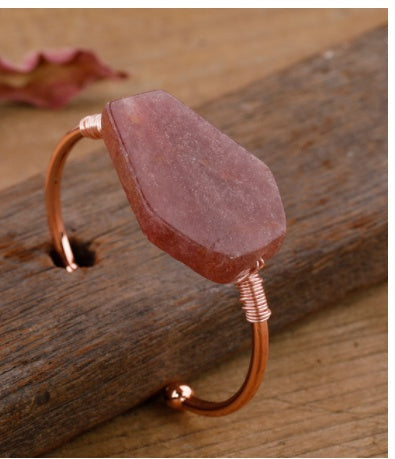 Armbänder mit rauen Steinen Weihnachtsarmbänder Schmuckgeschenke