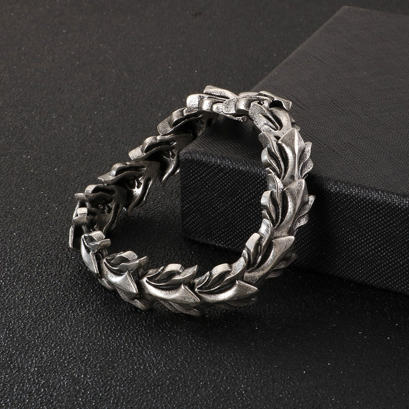 Personality Stainless Steel Keel Titanium Steel Bracelet