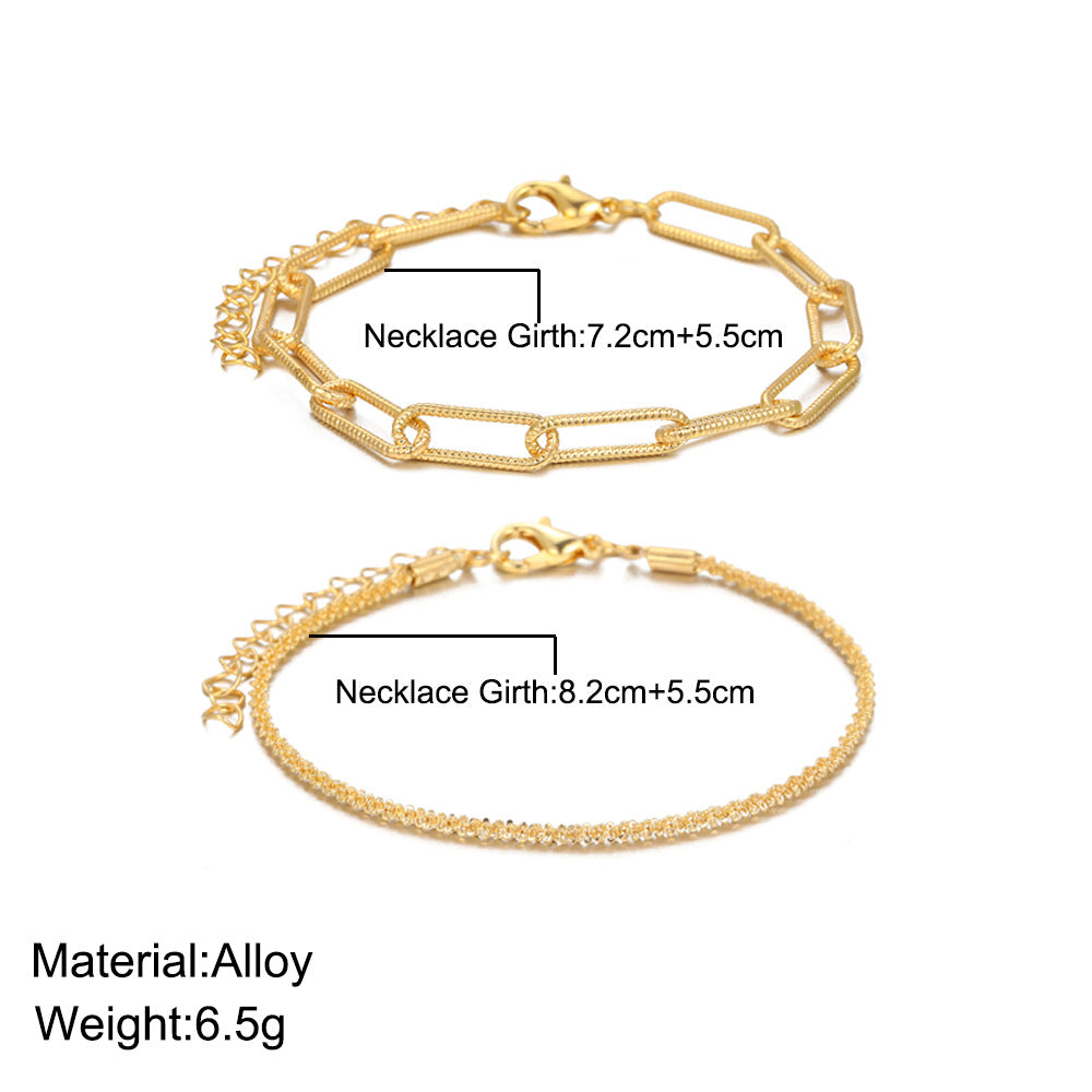 Gold- und Silber-Strass-Armband Damenschmuck