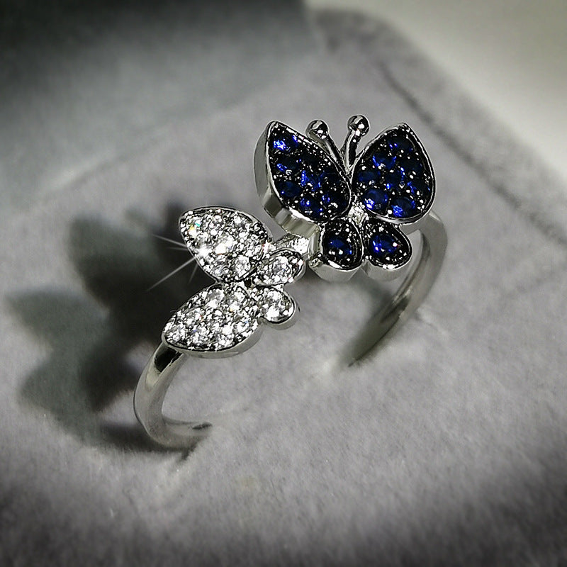 Ringe Für Frauen Süßes Design Mit Vollbesetzten Diamanten