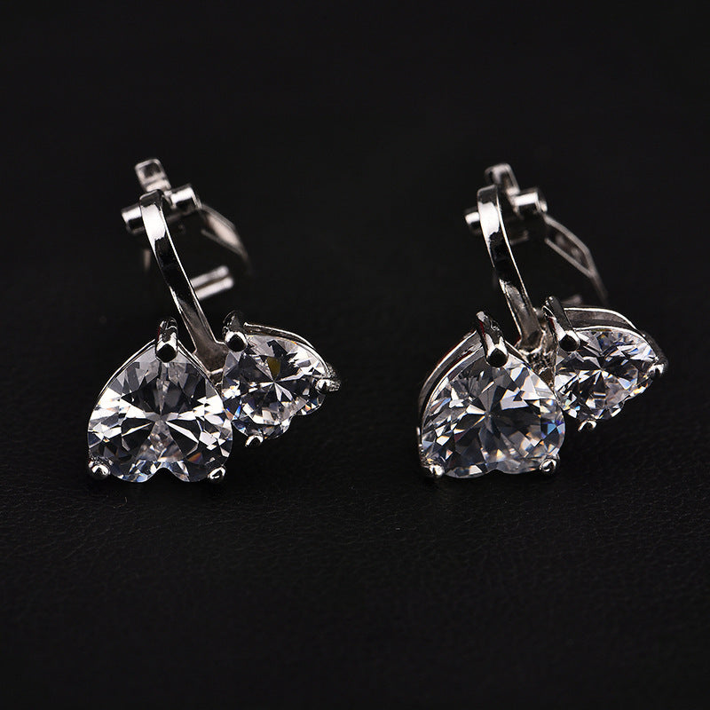 Kopfbedeckung Set Zweiteiliges Zubehör Halskette Ohrringe Zirkonia Schmuck