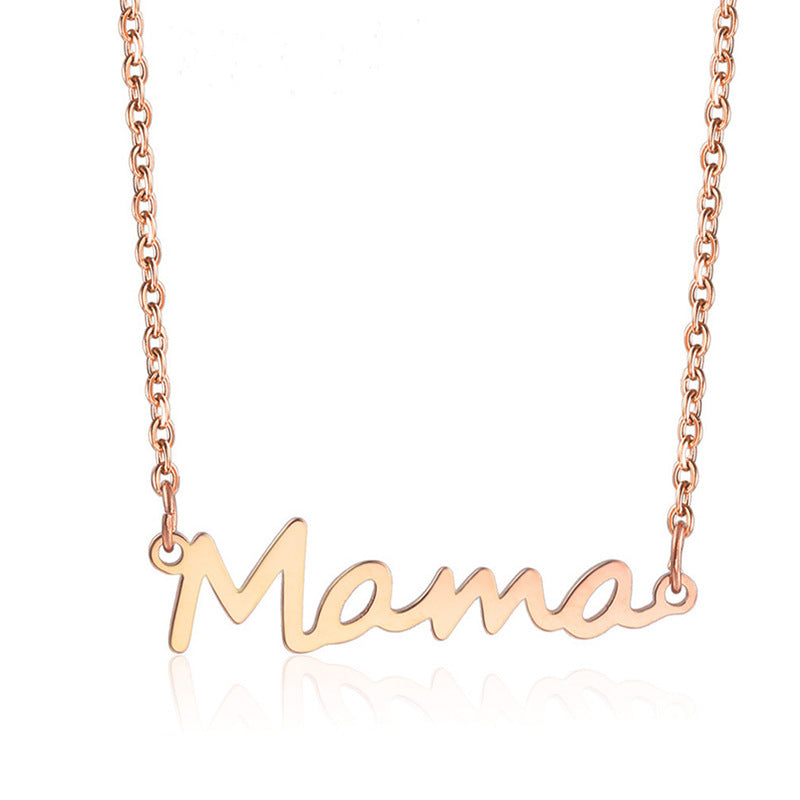 Geschenk für Mama, echt vergoldeter Edelstahl