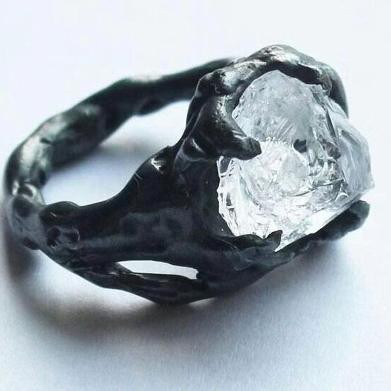 Anillo de aniversario de boda vintage con diseño de piedra único, joyería bohemia, anillos de cóctel de moda para mujer, venta al por mayor