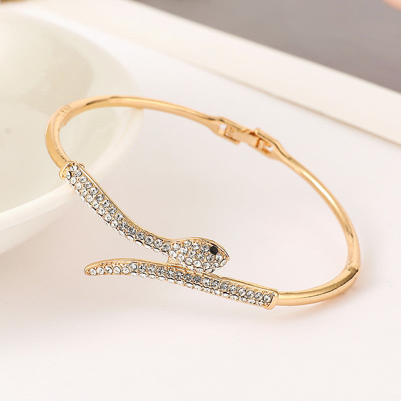 Pulsera Taladro Múltiple Diamante Chapado en Oro