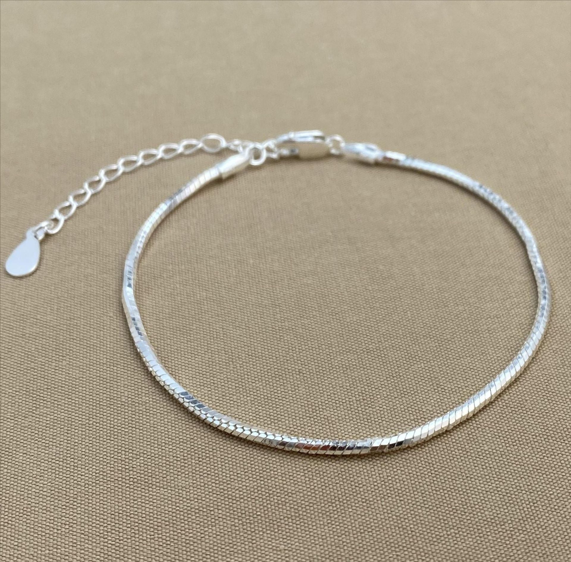 S925 Silver Advanced Sense Snake Bones Chain Simple Cold Style