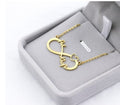 8 word pendant clavicle chain
