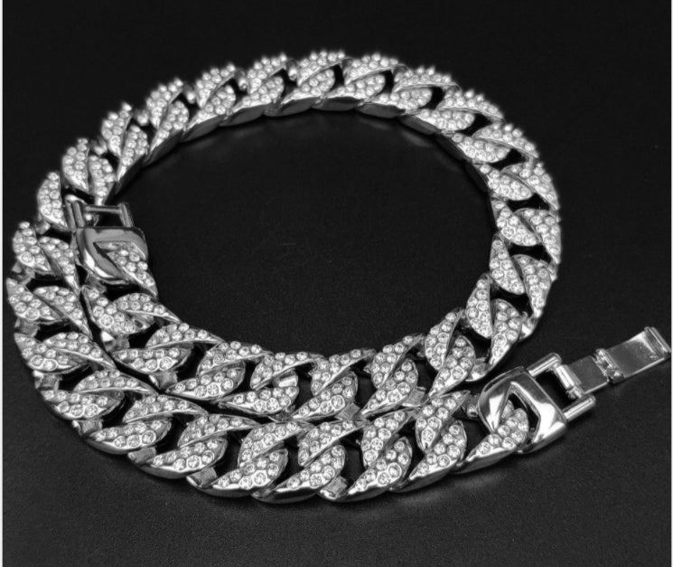 Vollbesetztes kubanisches Armband für Herren – dominantes, cooles Trendarmband