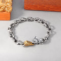 Sterling Silver Vintage Distressed Mouse Bracelet