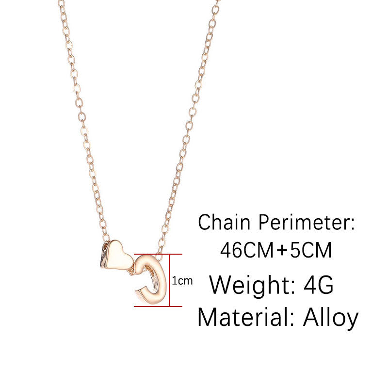 Fashion Exquisite Initial Gold And Silver Clavicle Chain