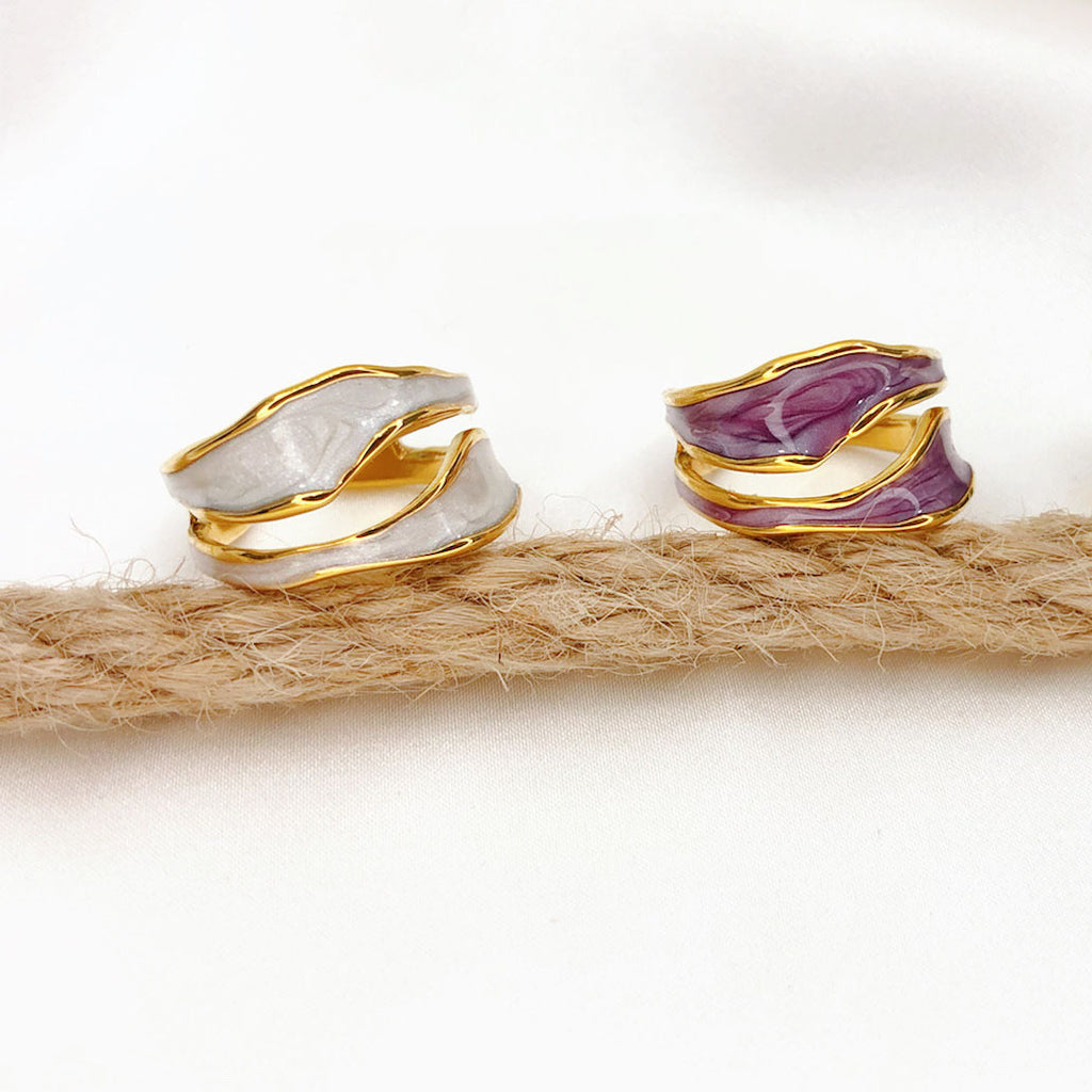 Ring Jurchen Vergoldung Damen Mode Temperament Emaille